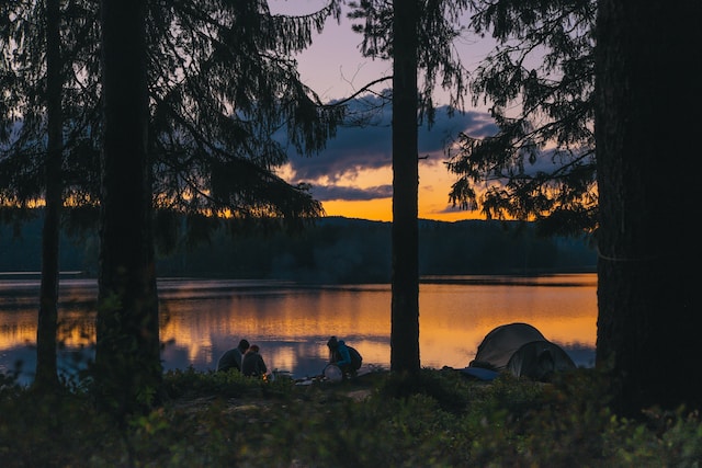 Camping matras slapen